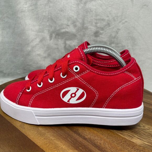 Heelys Skate Shoes Youth Size 4 Red White Canvas Lace Up Pro 20 HES10456 - Picture 4 of 13
